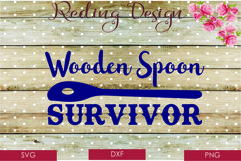 Wooden Spoon Survivor DXF PNG Digital Cut Files Product Image 1