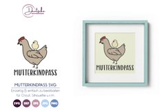 Mutterkindpass | Huhn SVG Product Image 1