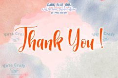 Dark Blue Iris Watercolor Sublimation Clipart Product Image 12