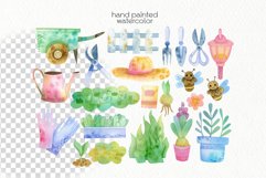 Watercolor Garden Clipart - PNG Files Product Image 2