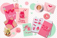 Lovely Pink Valentine Doodle PNG,SVG ,EPS ,JPEG sticker Product Image 2