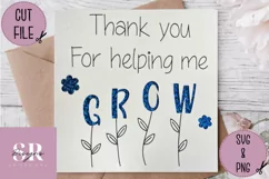 Thank you teacher card | Paper cutting | teacher card SVG Product Image 3