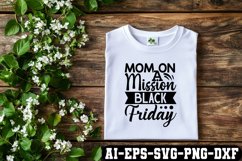 Mom On A Mission Black Friday Svg Cut Files Creative Art Product Image 2
