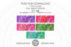Sublimation mug design, fluid art, chunky glitter Product Image 5
