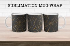 Foil Halloween Pattern Mug Wrap Design Product Image 1