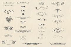 Bundle of vector vintage flourishes Product Image 11