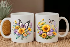 Sunflowers & Butterflies 3 PNG sublimation Product Image 3