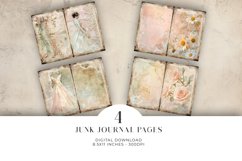 Wedding Junk Journal Digital Paper Bi-fold Product Image 1