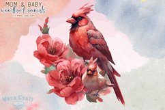 Mom&amp;Baby Woodland Animals Watercolor Clipart - 11 Variations Product Image 13