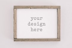 Wood Sign Mockup| Stock Photo| Flat Lay | Sublimation SVG Product Image 1