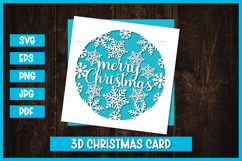 12 Merry Christmas Greeting Paper Cut Card I Christmas Card Product Image 13