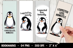 Funny Penguin Bookmark Sublimation Product Image 1