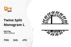 Twine Split Monogram Product Image 1