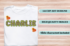 Thanksgiving Alphabet clipart, thanksgiving letters doodle Product Image 6