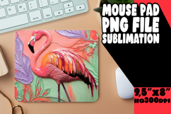 BRIGHT DESK MAT PLAYFUL ART, Flamingo Product Image 1