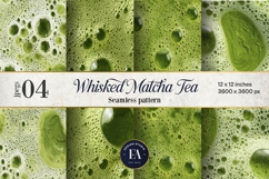 Matcha Foam Texture, Green Bubble Pattern Product Image 1