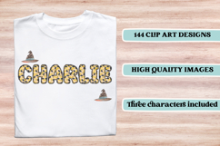 Wizard Magic School Alphabet Clipart, wizard letters doodle Product Image 6