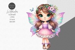 Fairy clipart, Fantasy clipart, Watercolor clipart Product Image 1