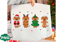 Christmas Dachshund PNG Dog Lover PNG Product Image 1