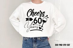 Cheers to 60 years SVG Product Image 1