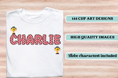 Father’s Day Alphabet clipart, father’s day letters doodle Product Image 6