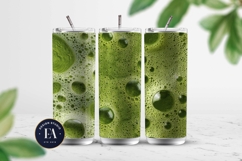 Matcha Foam Texture, Green Bubble Pattern Product Image 2