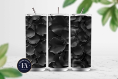 Black Rose Petals Pattern digital papers | Roses pattern Product Image 2