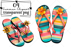Whimsical Summer Clipart Watercolor PNG Product Image 1