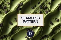 Matcha Ice Cream Pattern, Matcha Dessert Digital Paper Product Image 3