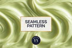 Matcha Liquid Marble, Green Abstract Swirl Digital Paper Product Image 3