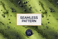 Spilled Matcha Texture, Green Abstract Liquid Digital Paper Product Image 3