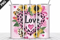 Lovely Hearts Tumbler Design | Valentine's Day Tumbler Wrap Product Image 5