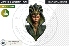 Fantasy Ruler Clipart PNG, Fantasy King &amp; Queen Portrait Product Image 1