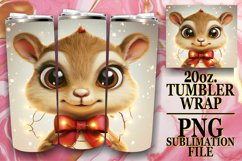 Christmas 3D Characters Tumbler Wrap for Holidays Product Image 1