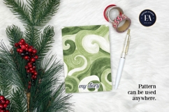 Watercolor Matcha Pattern, Green Wash Texture Product Image 4