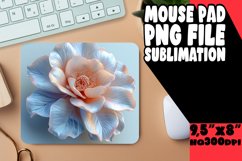 Whimsical Colorful Floral Design Mouse Pad: Sublimation Fun Product Image 1