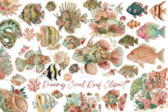 Dreamy Coral Reef Clipart Product Image 1