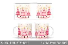 Christmas Tree Mug Design. Christmas Tree Mug Sublimation Product Image 1