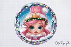 3D Pink Christmas Ornament Break clipart png Product Image 1
