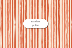 Coral Watercolor Stripe Seamless Pattern Vertical Lines Product Image 1