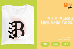Misty Meadow Muse Boho Floral Monogram Product Image 1