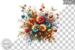 Flowers Sublimation - Clipart PNG Bundle Product Image 12