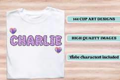 Fairytale Princess Alphabet png, fairytale letters doodle Product Image 6