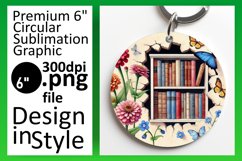 Elegant Round Design Sublimation PNG , Books Product Image 1