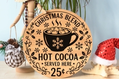 Christmas Blend Hot Cocoa Served Here Svg, Hot Chocolate Svg Product Image 7