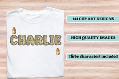 Vintage Gold Alphabet PNG Clipart, vintage letters doodle Product Image 6