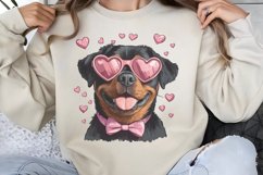Valentine Dogs Heart Clipart PNG Product Image 1