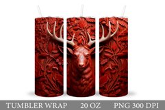 Deer Tumbler Wrap Design. Deer Tumbler Wrap Sublimation Product Image 1