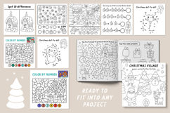 Christmas village coloring games and activities for kids Product Image 12