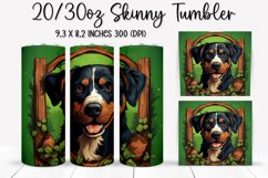 St. Patrick&#039;s Day DOG - Tumbler Sublimation Design Product Image 1